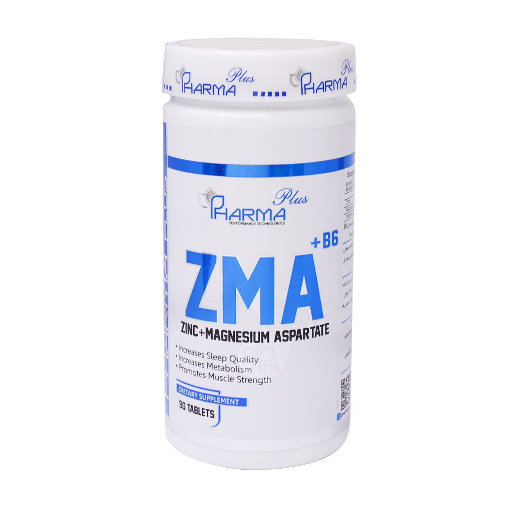 قرص زینک منیزیم آسپارتام + ویتامین ب 6 فارما پلاس ZMA+b6 Pharma plus