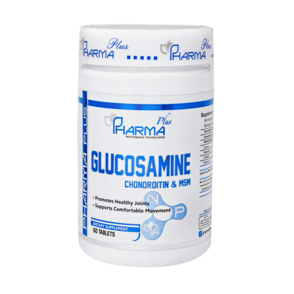 گلوکزامین کندراتین ام اس ام فارما پلاس glucosamine chondroitin msm pharma plus 60tabs