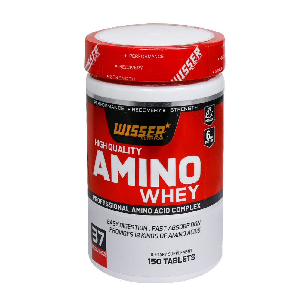 قرص آمینو وی ویثر ۱۵۰ عدد amino whey wisser 150tabs